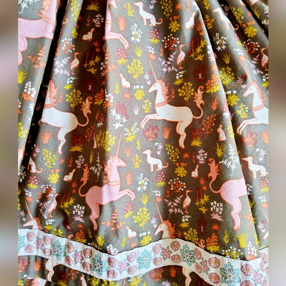 WILDFLOWERS - Fantasy & Nature Print Bohemian Multicolor Kids Top - Picture 3 of 3